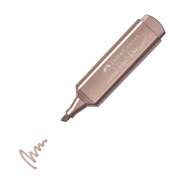 Faber-Castell 1546 Fosforlu Kalem Metalik Rose (10 Lu Paket) ürün görseli 1
