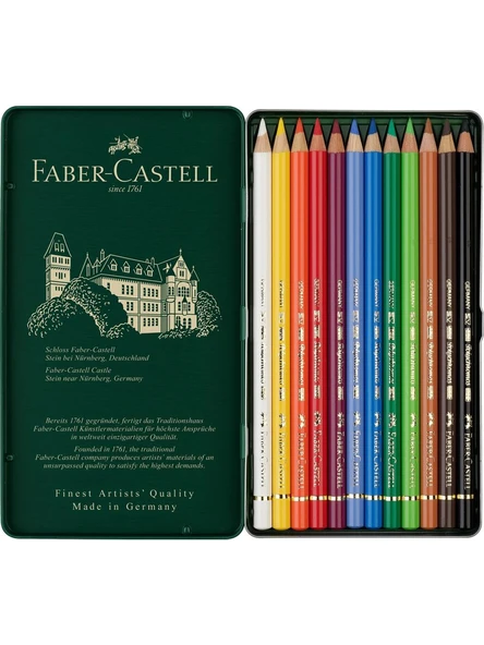 Faber-Castell Polychromos Boya Kalemi 12 Renk - Resim 3