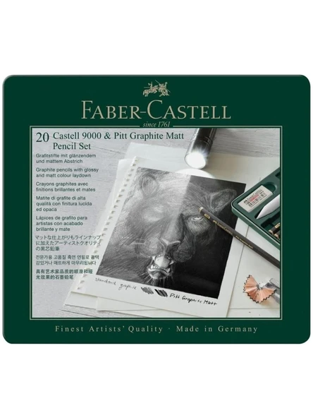Faber-Castell Dereceli Kurşun Kalem Pitt Graphite Matt Set 20 Parça 5165115224000 ürün görseli 1