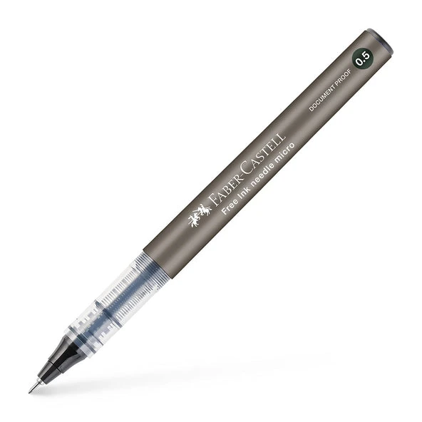 Faber-Castell Roller Kalem Free Ink Needle 0.5 Mm Siyah (12 Li Paket) 5020348602000 ürün görseli 1