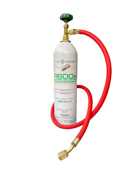 R600 Refrigerant Soğutucu Gaz 420 Gram+90 Cm Hortum+Vana+ Avrupa Üretimi ürün görseli 1