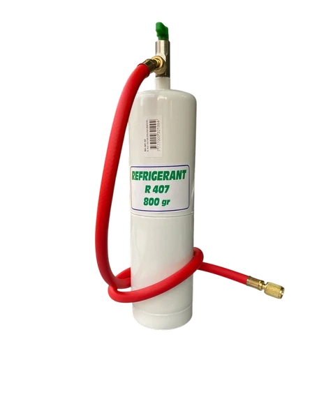R407-800 gram Refrigerant Soğutucu Gaz +90 Cm Hortum+Vana ürün görseli 1
