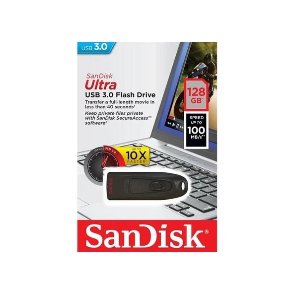 Sandisk 128GB Sandisk Ultra Usb3.0 SDCZ48-128G-U46 ürün görseli 1