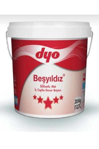 Dyo Besyıldız Silikonlu Mat Iç Cephe Duvar Boyası Kartepe 3,5kg ürün görseli 1