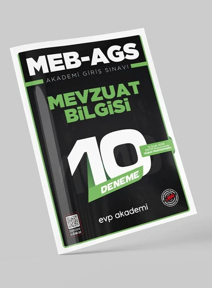 MEB AGS Mevzuat Bilgisi 10 Deneme EVP Akademi ürün görseli 1