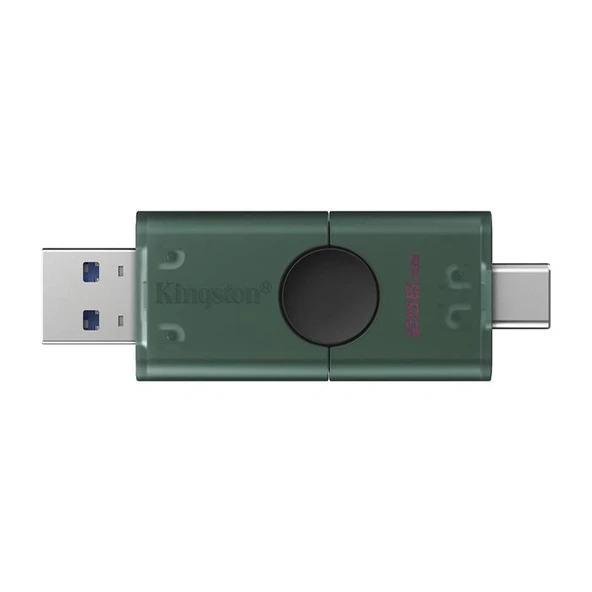 Kingston DTDEG2/256GB 256GB USB-A + USB-C 3.2 Gen 1 DataTraveler DuoG2 Flash Bellek ürün görseli 1