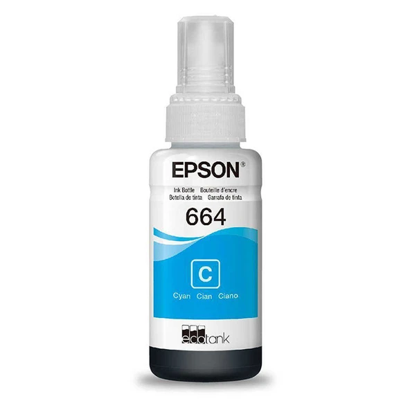Epson Mürekkep Orj. T664 Cyan 70ml ürün görseli 1