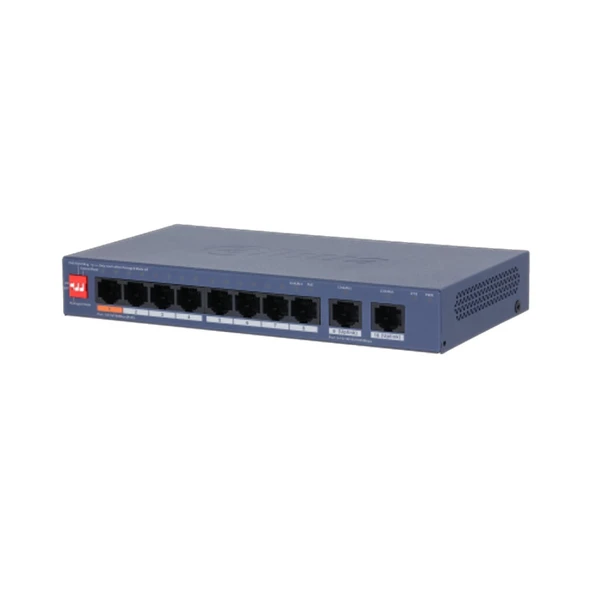 Dahua CS4010-8ET2GT-60 10 PORT 10/100/1000 8xPOE 60W 2xUPLINK Yönetilir Switch ürün görseli 1