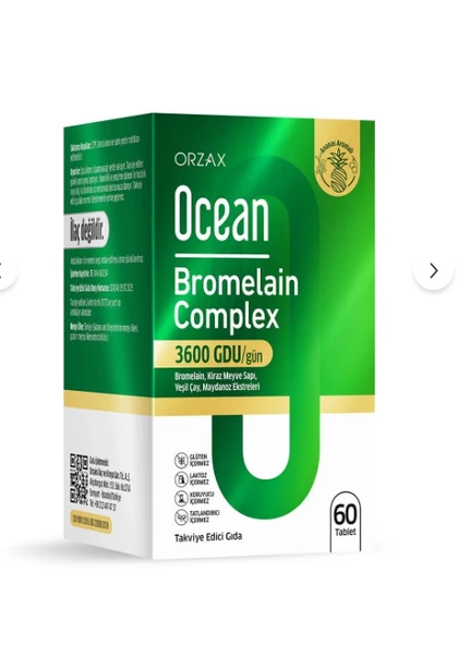 Ocean Bromelain Complex 60 Tablet ürün görseli 1