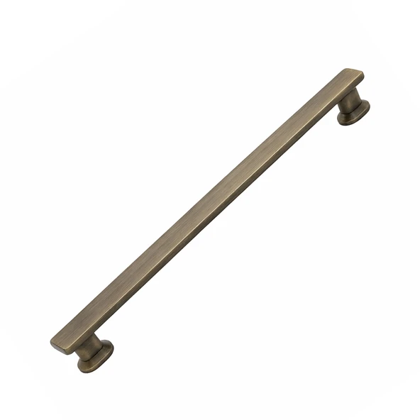 Özen Çizme Antik Sarı Çekmece Kulp 224 mm Estetik Tasarım Dayanıklı Metal Dolap Kolu Modern Kullanım ürün görseli 1