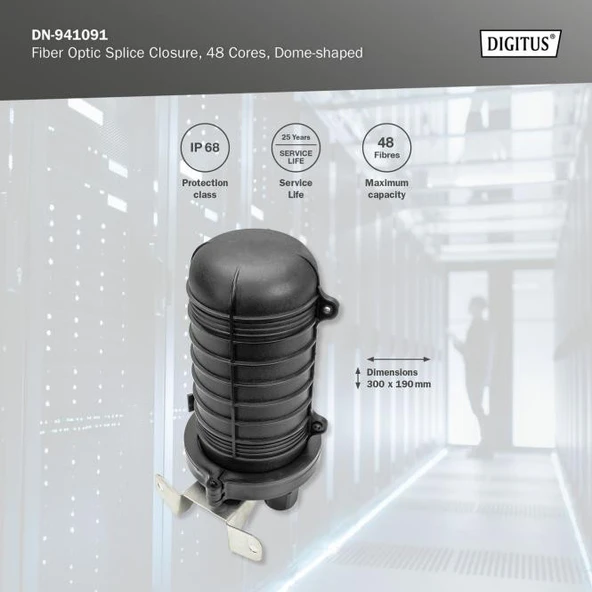 Digitus 48’li Yer Altı Fiber Optik Ek Kutusu, Ek Tüpü ürün görseli 1