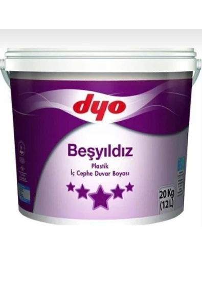 Dyo Beşyıldız Plastik Iç Cephe Duvar Boyası Yeni Beliz 10kğ. ürün görseli 1