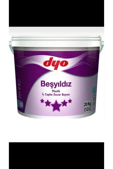 Dyo Beşyıldız Plastik Iç Cephe Duvar Boyası 3,5kg Tülden ürün görseli 1