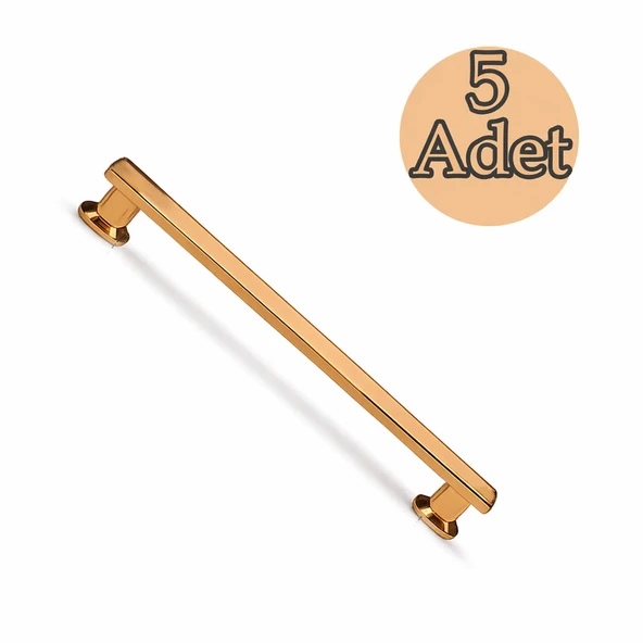 Özen 160 mm Bronz Çekmece Kulp 5 Adet Set Modern Şık Tasarım Dayanıklı Dolap Kapak Kulpu ürün görseli 1