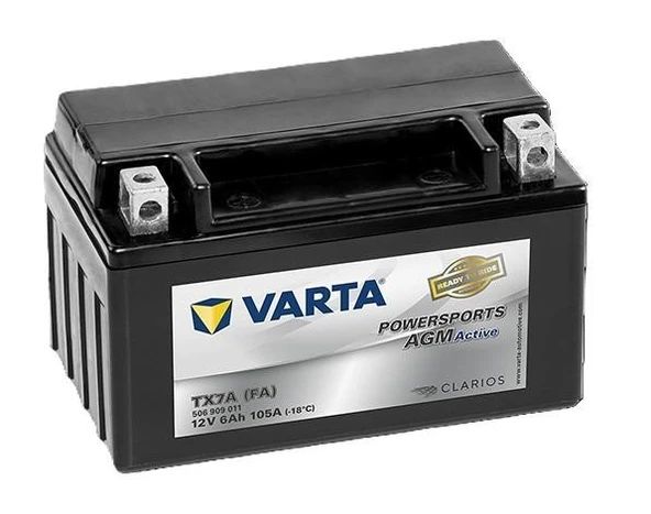Varta Powersports AGM YTX7A-BS-FA 12 V 6 Ah Motosiklet Aküsü ürün görseli 1