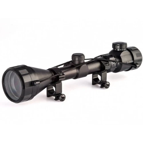 3-9x50  Zoomlu Keskin Nişancı Dürbünü Kırmızı,yeşil İşik  çelik Gövde ürün görseli 1
