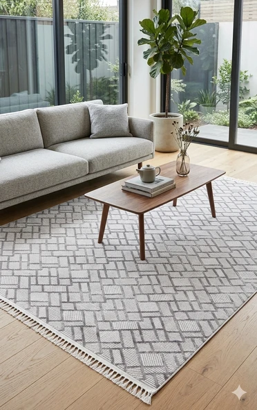 Padişah Halı 150x233 Sümela Koleksiyonu 64251-096 Gri ürün görseli 1