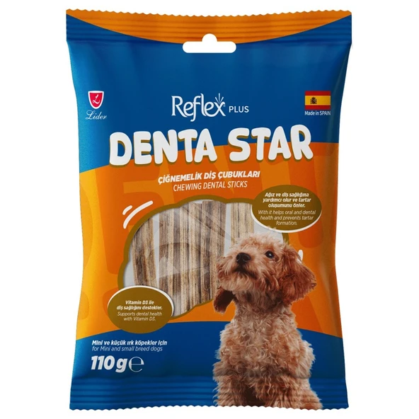 Reflex Dental Stick Star Diş Sağlığı Destekleyici Küçük Irk Köpek Ödül Maması 110 gr ürün görseli 1