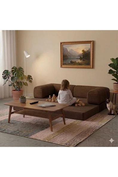 HEREV 160X80 GENÇ / ÇOCUK ODASI KOLTUK Kahverengi ürün görseli 1