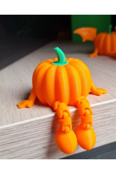 glowify prime glowify prime Oturan Bal Kabağı Oturan Pumpkin Dekoratif Halloween Cadılar Bayramı Dekor Aksesuar Turuncu ürün görseli 1
