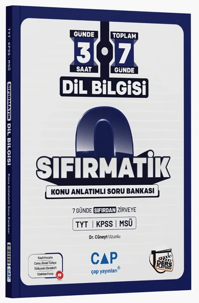 Çap Yayınları TYT KPSS MSÜ Dil Bilgisi Sıfırmatik Konu Anlatımı Soru Bankası ürün görseli 1