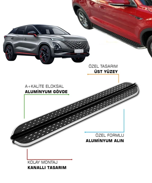 CHERY OMADA 5 UYUMLU 2023 2024 2025 2026 2027 ARACA ÖZEL YAN BASAMAK ürün görseli 1