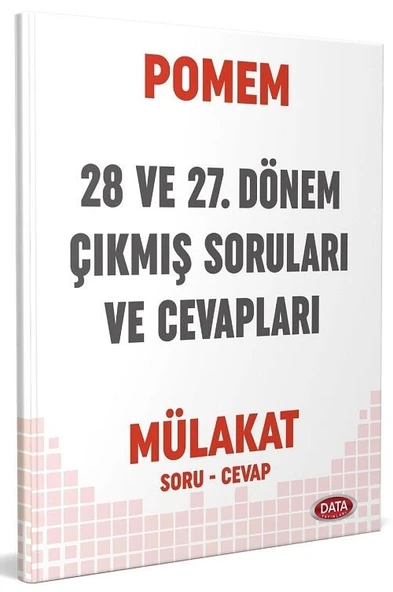 Data POMEM 28 ve 27. Dönem Mülakat Çıkmış Soruları ve Cevapları Data Yayınları ürün görseli 1