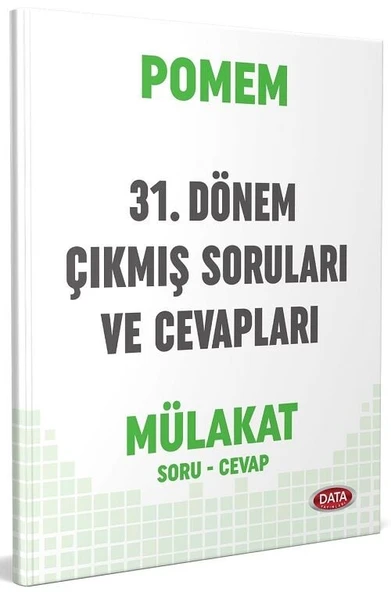 Data POMEM 31. Dönem Mülakat Çıkmış Sorular ve Cevapları Data Yayınları ürün görseli 1