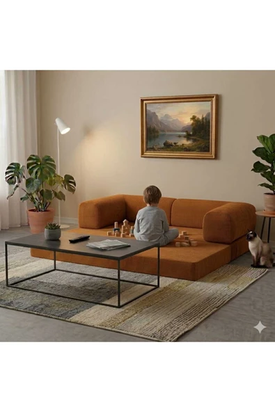 HEREV 160X80 GENÇ / ÇOCUK ODASI KOLTUK Turuncu ürün görseli 1