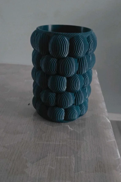 glowify prime glowify prime Tuğla Desen Renkli Makyaj,Fıçalık,Kalemlik,Vazo Düzenleyici Organizer Siyah ürün görseli 1