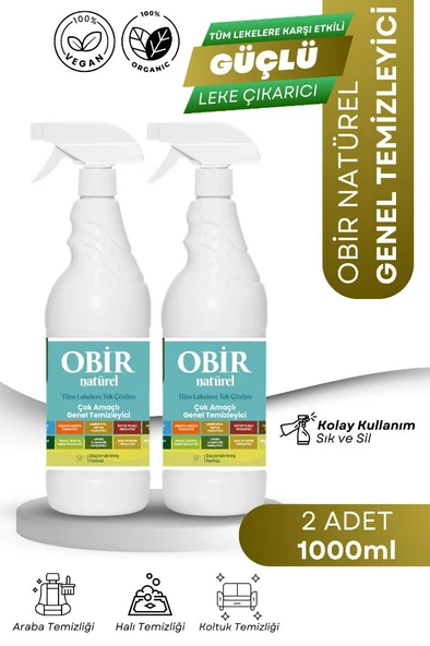 OBİR Genel Temizleyici (2 Adet 1 Lt) ürün görseli 1