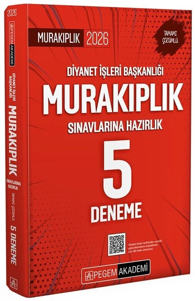 Pegem 2026 GYS DİB Diyanet İşleri Başkanlığı Murakıplık 5 Deneme Çözümlü Görevde Yükselme Pegem Akademi Yayınları ürün görseli 1
