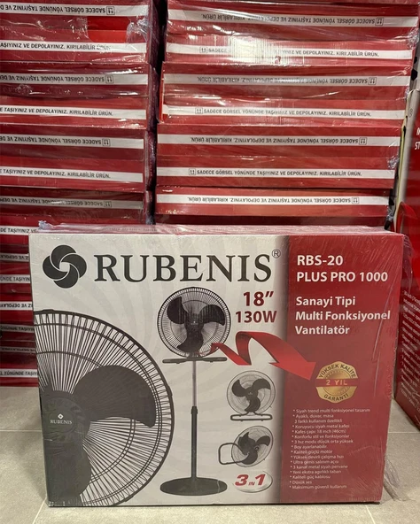 Rubenis RBS-20 Plus Pro 1000 18" 130W Sanayi Tipi Vantilatör ürün görseli 1