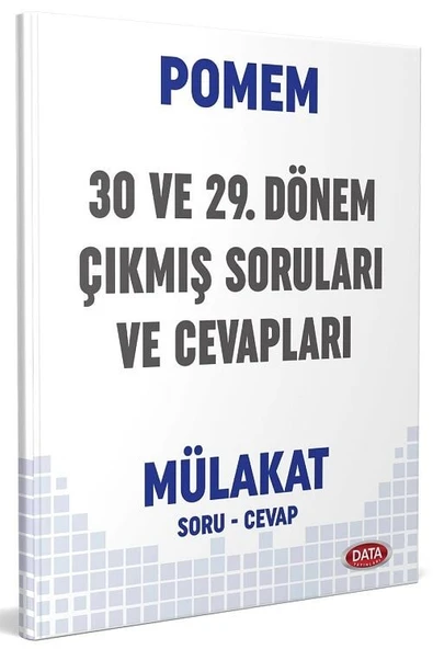 Data POMEM 30 ve 29. Dönem Mülakat Çıkmış Soruları ve Cevapları Data Yayınları ürün görseli 1
