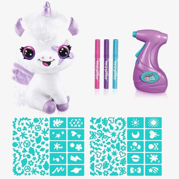 Airbrush Peluş Karanlıkta Parlayan Sihirli Unicorn ürün görseli 1