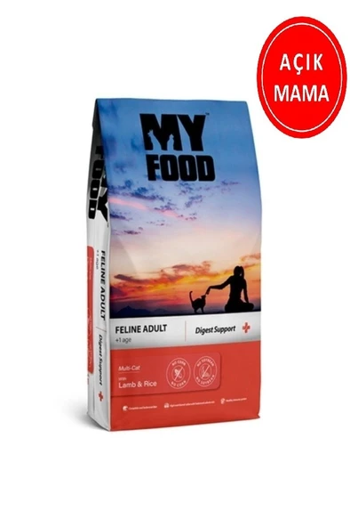 My Food Kuzulu&Pirinçli Yetişkin Kedi Maması Digest Support 1 Kg AÇIK ürün görseli 1