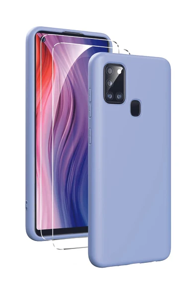 Samsung Galaxy A21s Kılıf Kamera Korumalı Silikon Rubber Arka Kapak ürün görseli 1