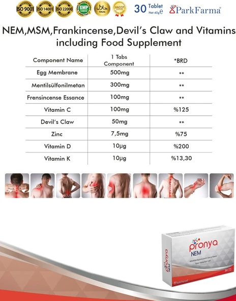 Pronya Nem 30 Tablet (SKT:02/2028) - Resim 3