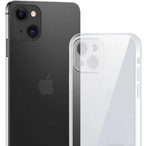 Eonaks Apple iPhone 13 Uyumlu Şeffaf Kamera Korumalı Silikon Kılıf Arka Kapak ürün görseli 1