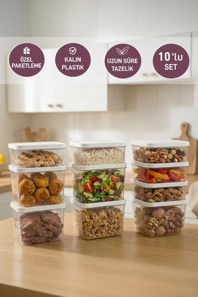 Selka Home 10'lu Yemek Taşıma Seti - Resim 6