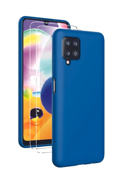 Samsung Galaxy A12 Kılıf Kamera Korumalı Silikon Rubber Arka Kapak ürün görseli 1