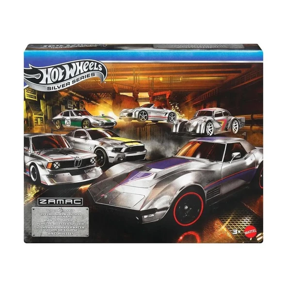 Hot Wheels JLB26 Silver Series Zamac 6-pack ürün görseli 1