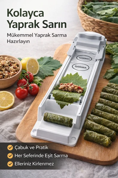 3 Kademeli Ayarlanabilir Yaprak Sarma Makinesi – Pratik Dolma Aparatı Dolma Sarma Makinesi ürün görseli 1