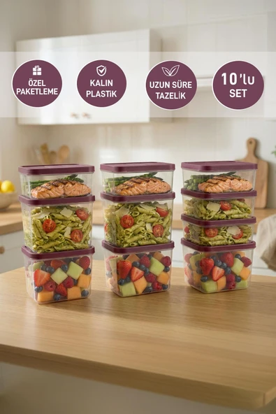 Selka Home 10'lu Yemek Taşıma Seti - Resim 11