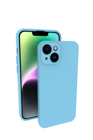 iPhone 14 Plus Kılıf Kamera Korumalı Silikon Rubber Arka Kapak ürün görseli 1