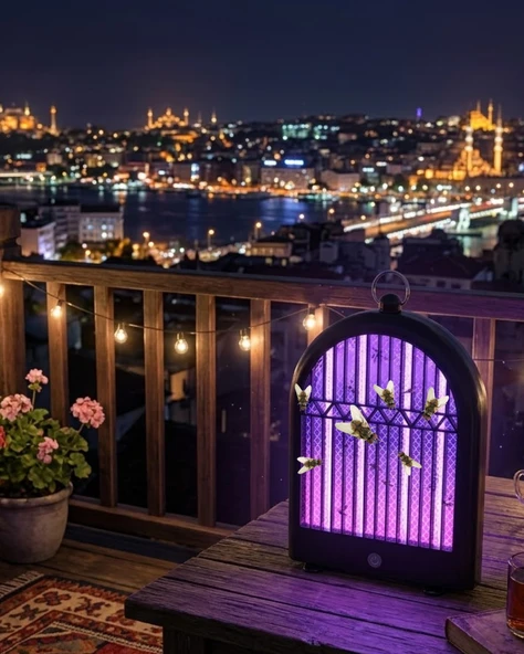 Şarjlı Uv Sivrisinek Öldürücü Lamba Sessiz Ve ürün görseli 1