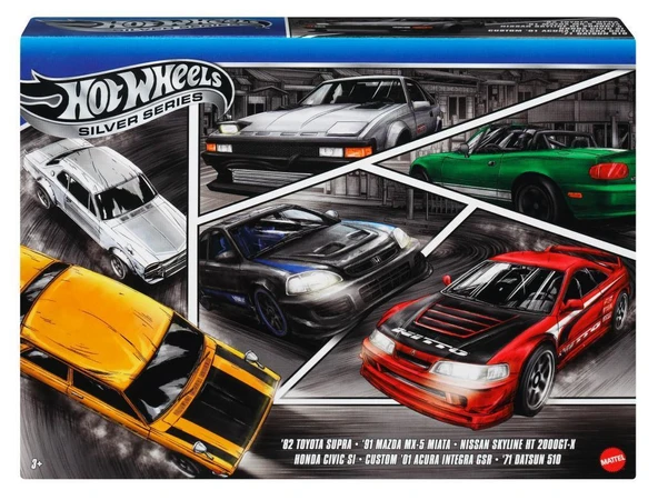 Hot Wheels JBY77 Silver Series Japan 6-pack ürün görseli 1