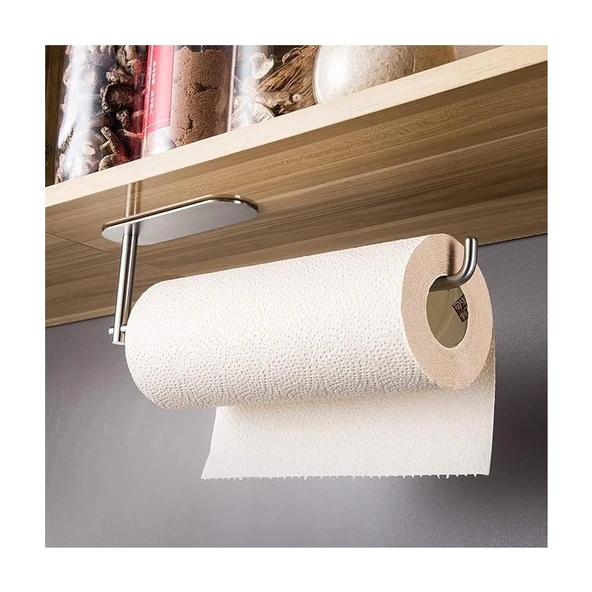Paslanmaz Çelik Kağıt Rulo Havlu Askılığı/havluluk - Kendinden Yapışkanlı - Model: Berlin - Inox ürün görseli 1