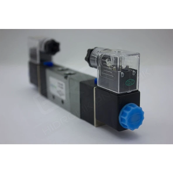 Özgürce 12V Araç Air Valfi 1/4 5-3 Çift Bobinli Kompresör Valfi ürün görseli 1