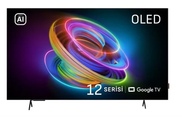 Arçelik Imperium 12 AI OLED A 1255 C AI 55 4K UHD Google Smart Televizyon ürün görseli 1